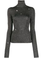 Christopher Kane Metallic Knit Top - Grey