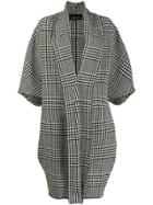 Gianluca Capannolo Houndstooth Coat - Black