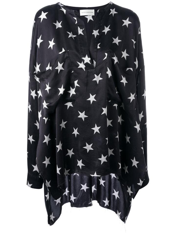 Faith Connexion Star Over Tunic, Women's, Size: Small, Blue, Silk