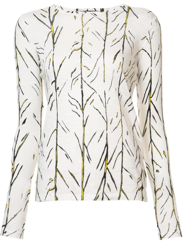 Proenza Schouler Branch Print T-shirt - White
