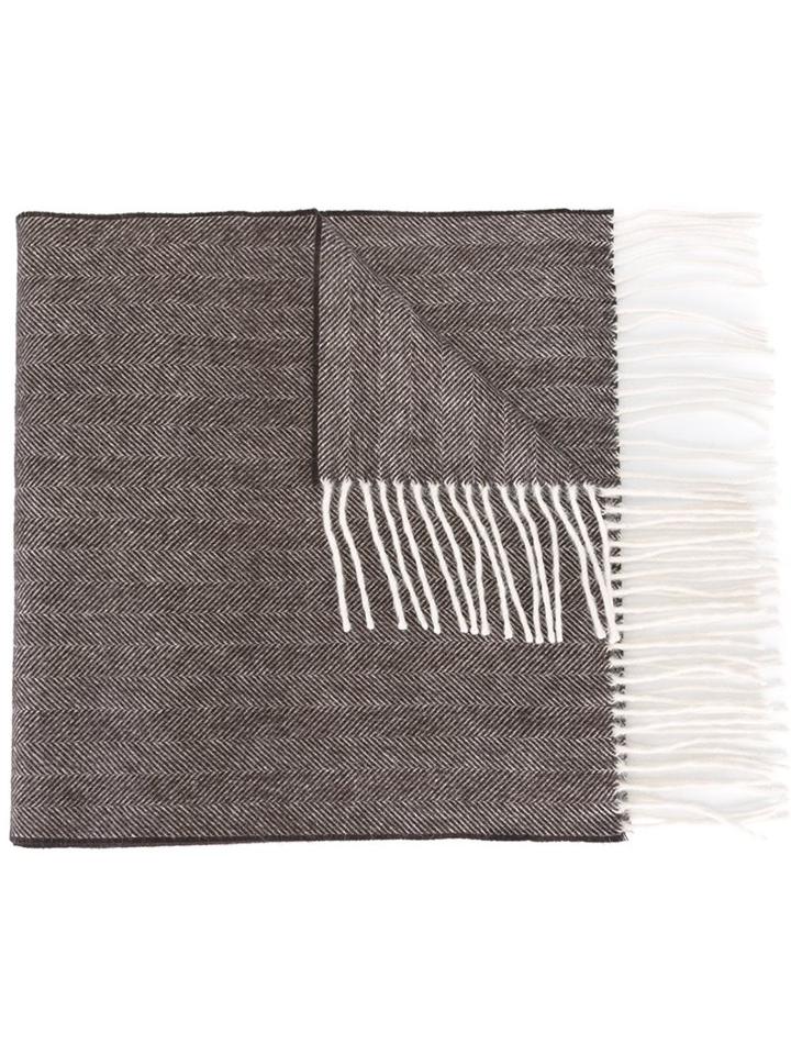 Dsquared2 Striped Fringe Scarf