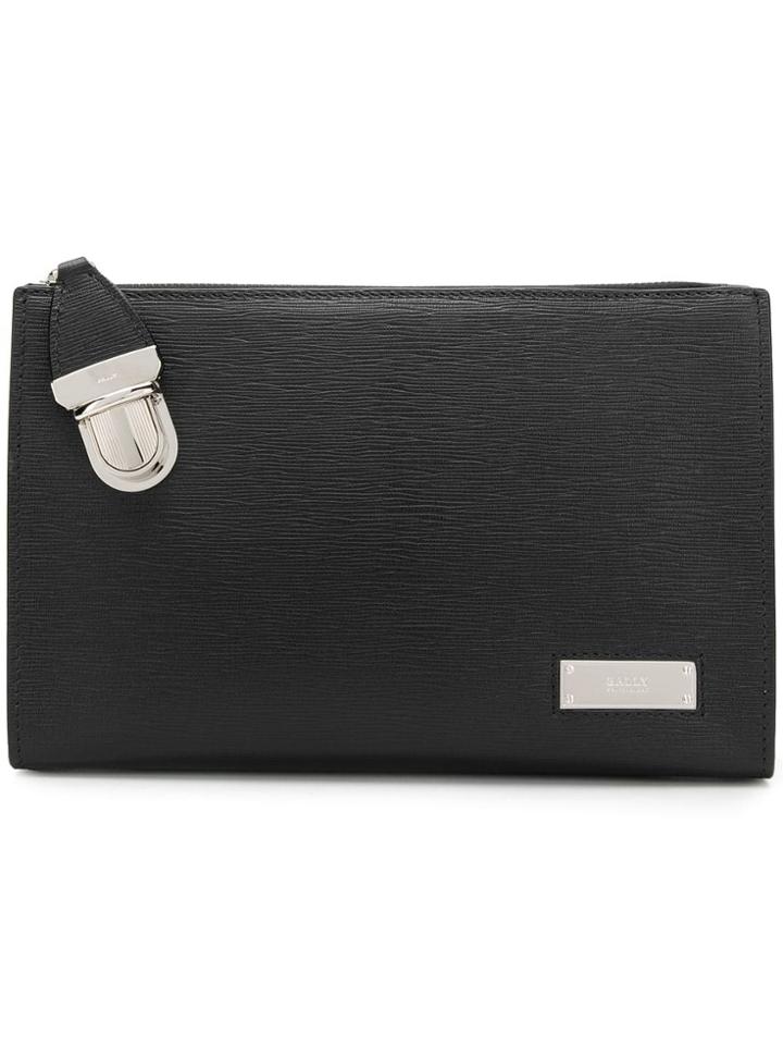 Bally Banner Clutch Bag - Black