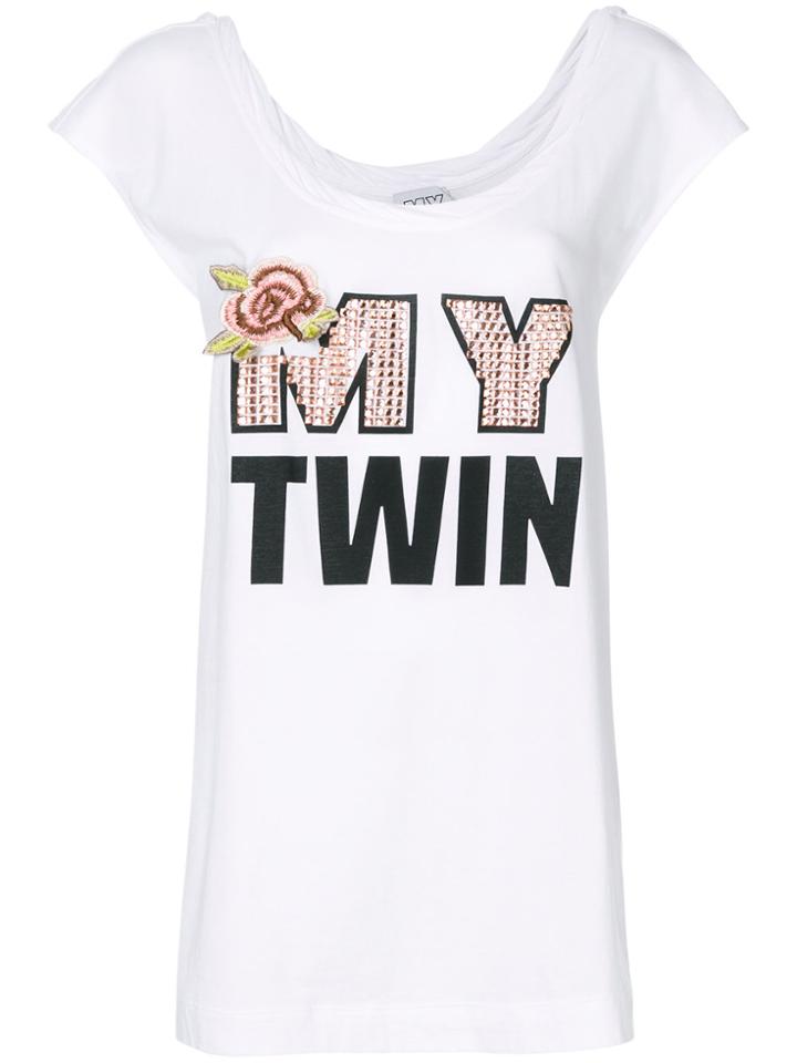Twin-set Logo Patch Top - White