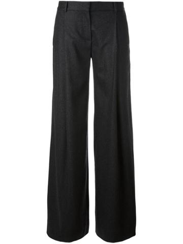 Dvf Diane Von Furstenberg Pleated Palazzo Pants - Grey