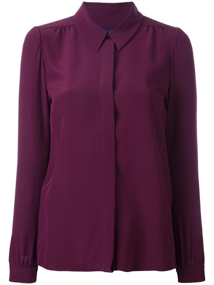 Vanessa Seward Classic Shirt, Women's, Size: 38, Pink/purple, Silk