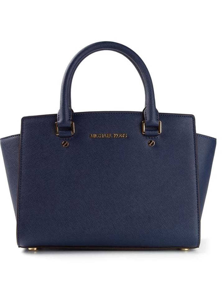 Michael Michael Kors Selma Tote, Women's, Blue, Leather