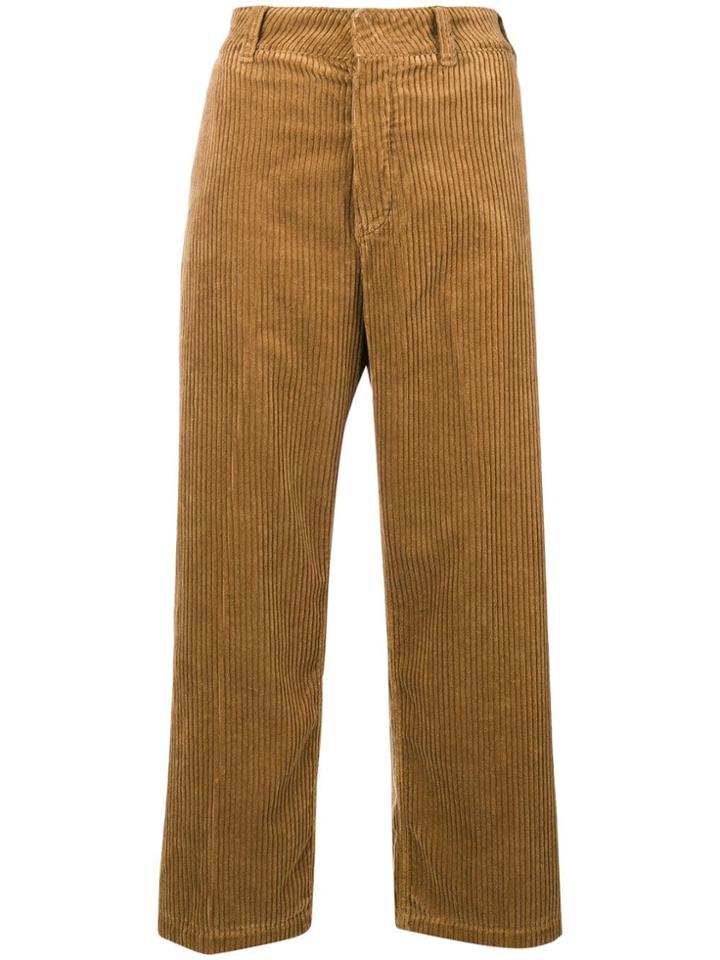 Department 5 Flared Corduroy Trousers - Nude & Neutrals