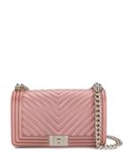 Marc Ellis Foldover Top Chain Crossbody Bag - Pink