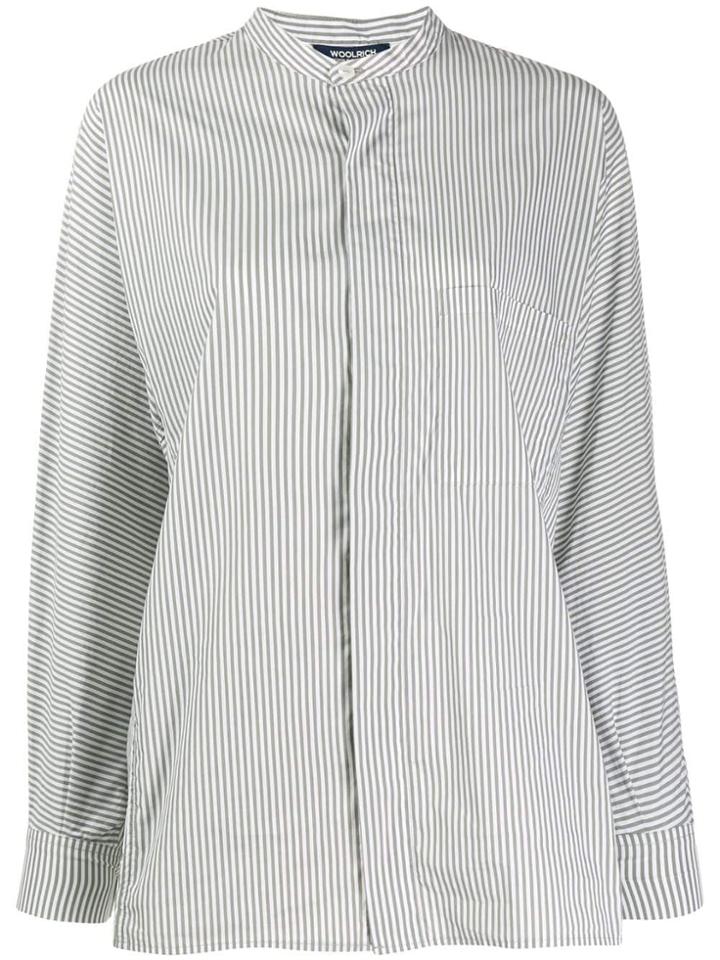 Woolrich Stripe Long-sleeve Shirt - White
