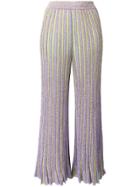 Missoni Glitter Striped Trousers - Purple