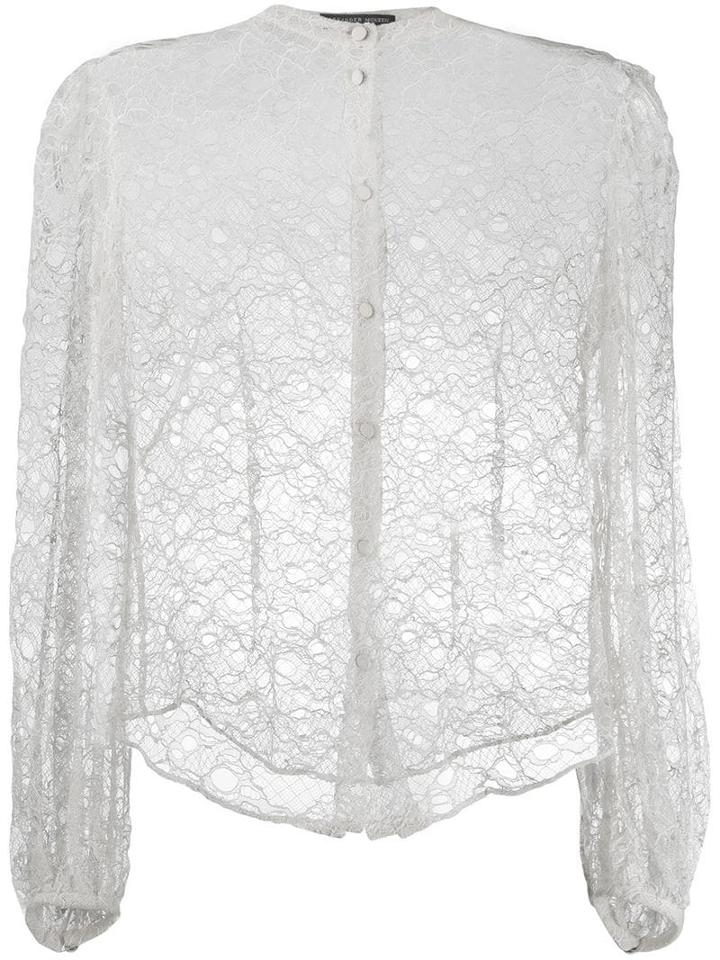 Alexander Mcqueen Pre-owned 2000's Slim Sheer Shirt - Neutrals