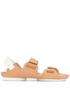 Issey Miyake Contrasting Strap Sandals - Neutrals