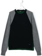Dsquared2 Kids Colour Block Jumper, Boy's, Size: 14 Yrs, Green
