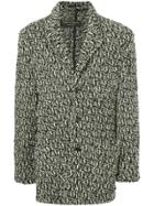 Comme Des Garçons Vintage Textured Chunky-knit Cardigan - Black