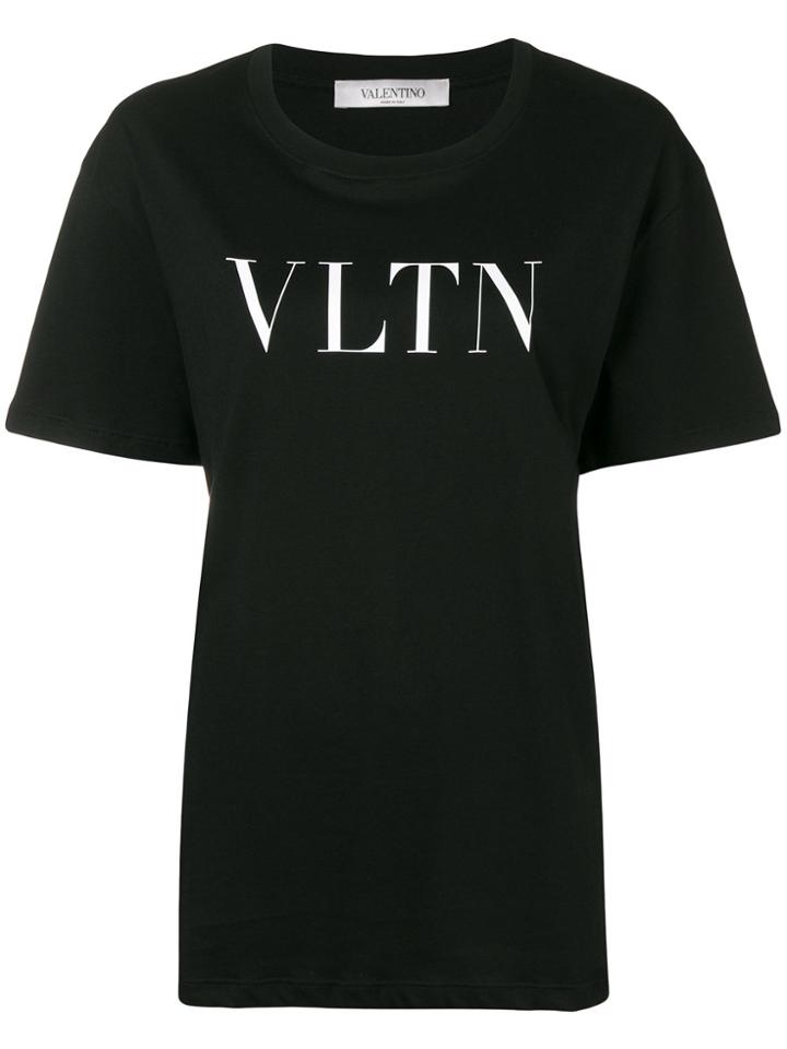 Valentino Vltn Printed T-shirt - Black