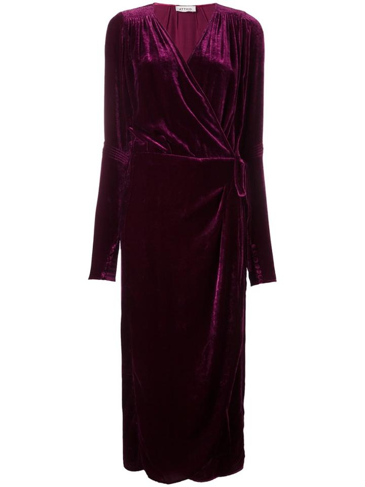 Attico 'jane' Gown - Pink & Purple