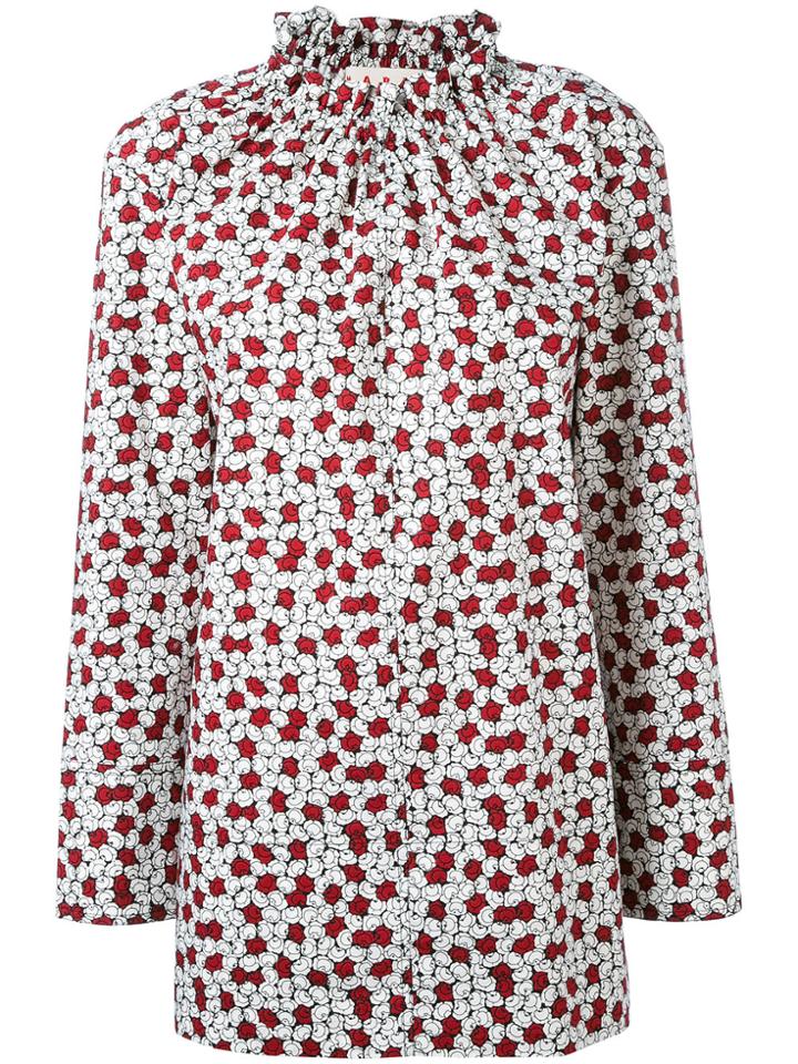Marni Printed Blouse - Red