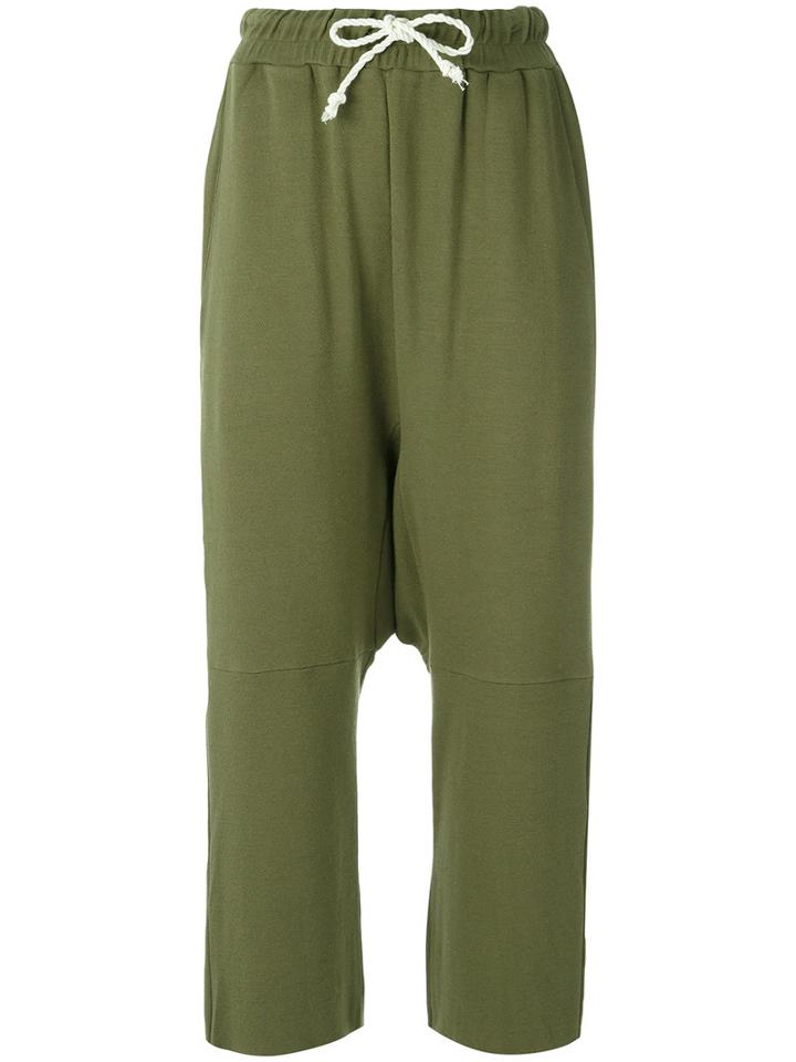 Uma Raquel Davidowicz - Cropped Trousers - Women - Polyamide/spandex/elastane/viscose - P, Green, Polyamide/spandex/elastane/viscose
