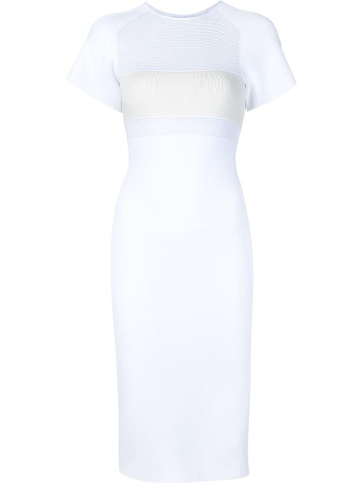 Narciso Rodriguez Short Sleeve Fitted Dress