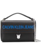Calvin Klein Jeans Contrast Logo Shoulder Bag - Black