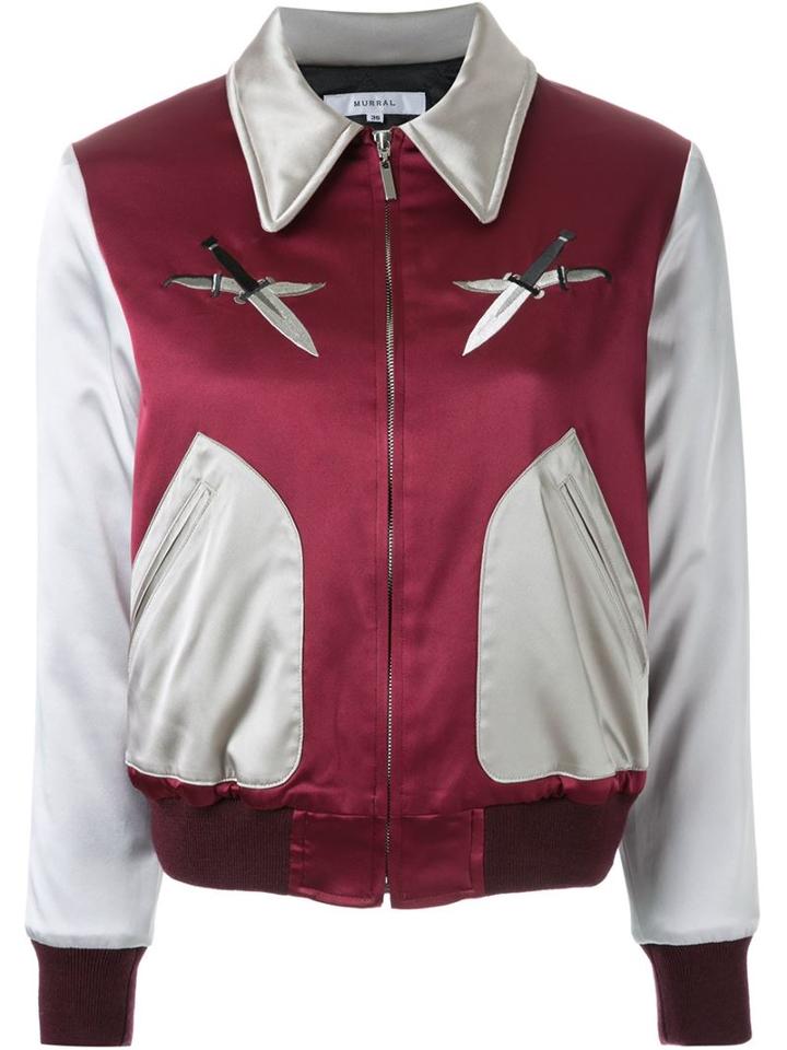 Murral Dagger Embroidered Bomber Jacket