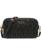 Miu Miu Matelassé Mini Bag - Black