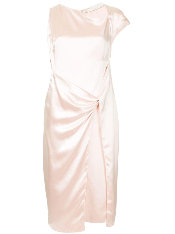Dion Lee Twist Sleeve Draped Dress - Pink