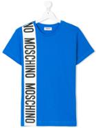 Moschino Kids Logo Patch T-shirt - Blue