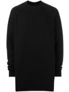 Rick Owens Drkshdw Long Length Sweatshirt, Men's, Size: Medium, Black, Cotton