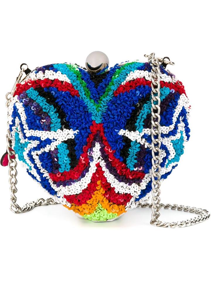 Manish Arora Embellished Heart Shaped Crossbody Bag