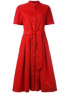 Vanessa Seward Dune Dress, Women's, Size: 40, Red, Cotton