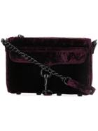 Rebecca Minkoff Mini Mac Velvet Shoulder Bag - Pink & Purple