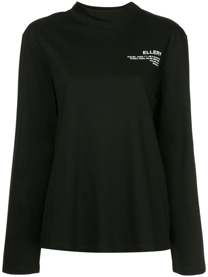 Ellery Ellery Eye Longsleeved T-shirt - Black