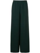 The Row Palazzo Trousers - Green