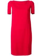 Lanvin Contrast Sleeve Dress - Red