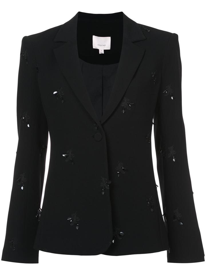 Cinq A Sept Sequin Embellished Blazer - Black