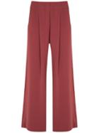 Lilly Sarti - Wide Trousers - Women - Polyester/spandex/elastane - 38, Red, Polyester/spandex/elastane