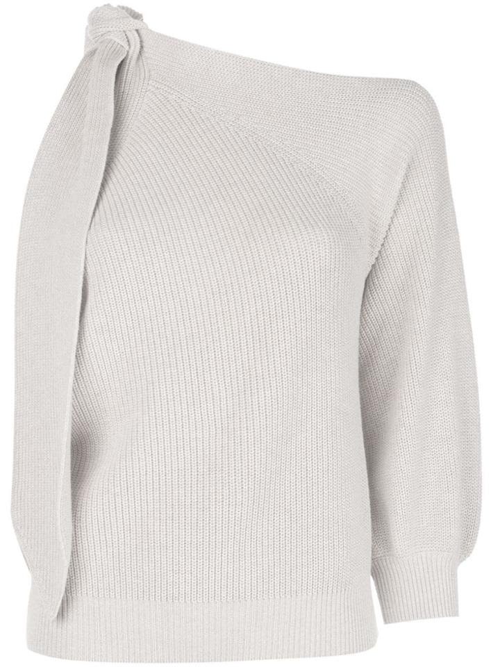 Brunello Cucinelli Knit One Sleeve Sweater - Neutrals