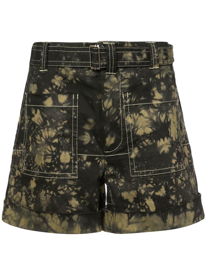 Proenza Schouler Pswl Bleach Dye Utility Shorts - Neutrals