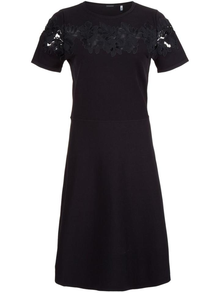 Elie Tahari Laser Cut Flared Dress