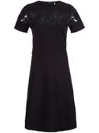 Elie Tahari Laser Cut Flared Dress