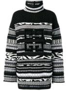 Givenchy Textured Roll-neck Sweater - Black
