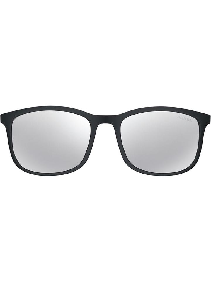 Prada Eyewear Mirrored Wayfarers - Black