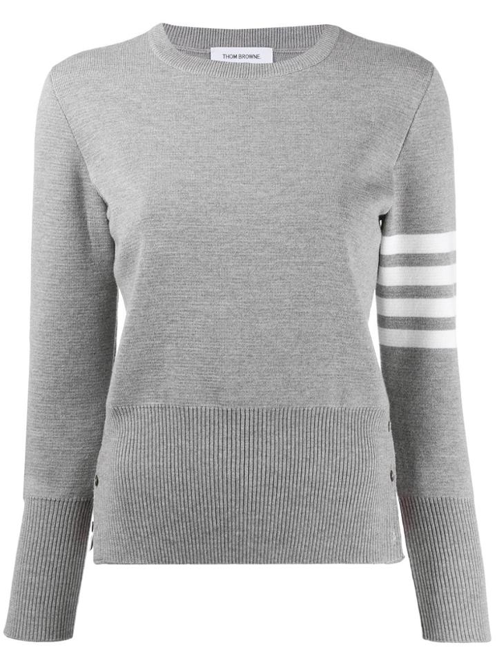 Thom Browne 4-bar Milano Pullover - Grey