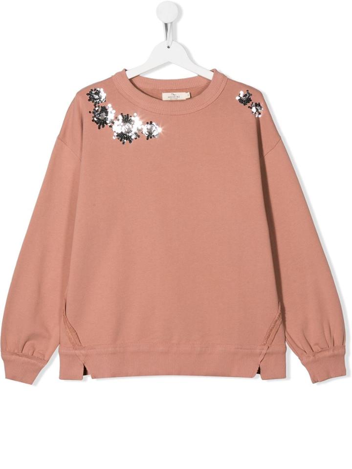 Andorine Teen Embroidered Sweatshirt - Pink