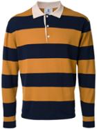 Kent & Curwen Striped Polo Shirt, Men's, Size: Medium, Brown, Cotton