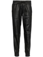 Lot Lthr Striped Jogging Trousers - Black