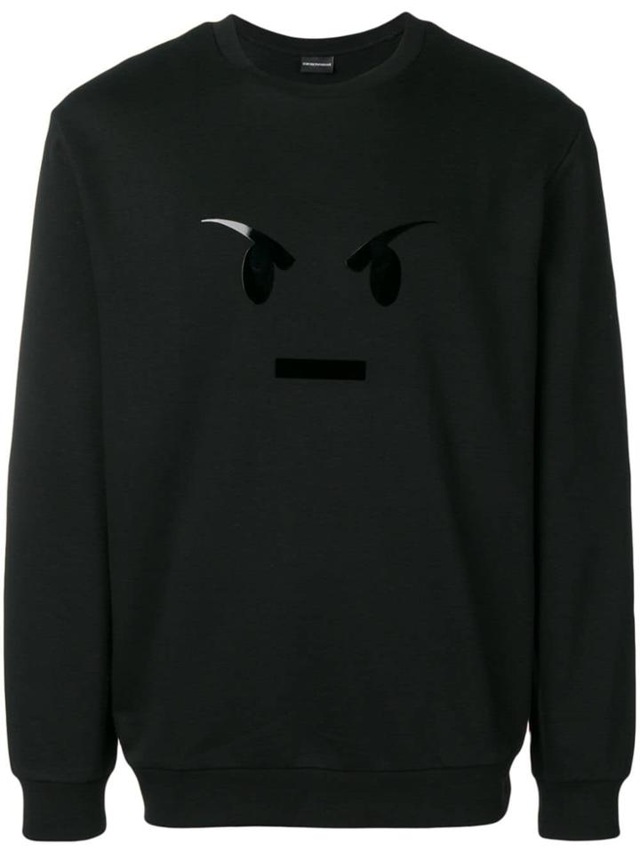 Emporio Armani Long Sleeved Sweater - Black