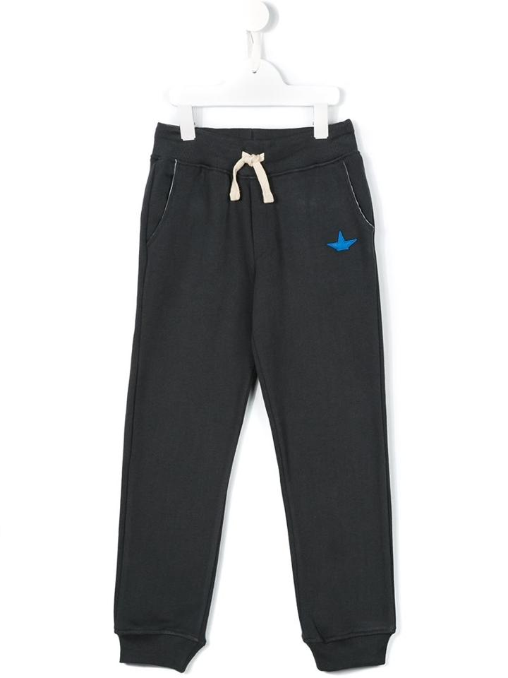 Macchia J Kids Embroidered Logo Track Pants, Boy's, Size: 12 Yrs, Grey