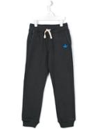 Macchia J Kids Embroidered Logo Track Pants, Boy's, Size: 12 Yrs, Grey